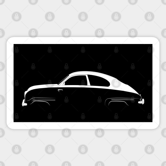 Saab 92 Silhouette Sticker by Car-Silhouettes